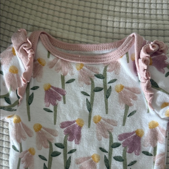 Cloud Island Floral and Pink Bodysuits - Picture 3 of 6